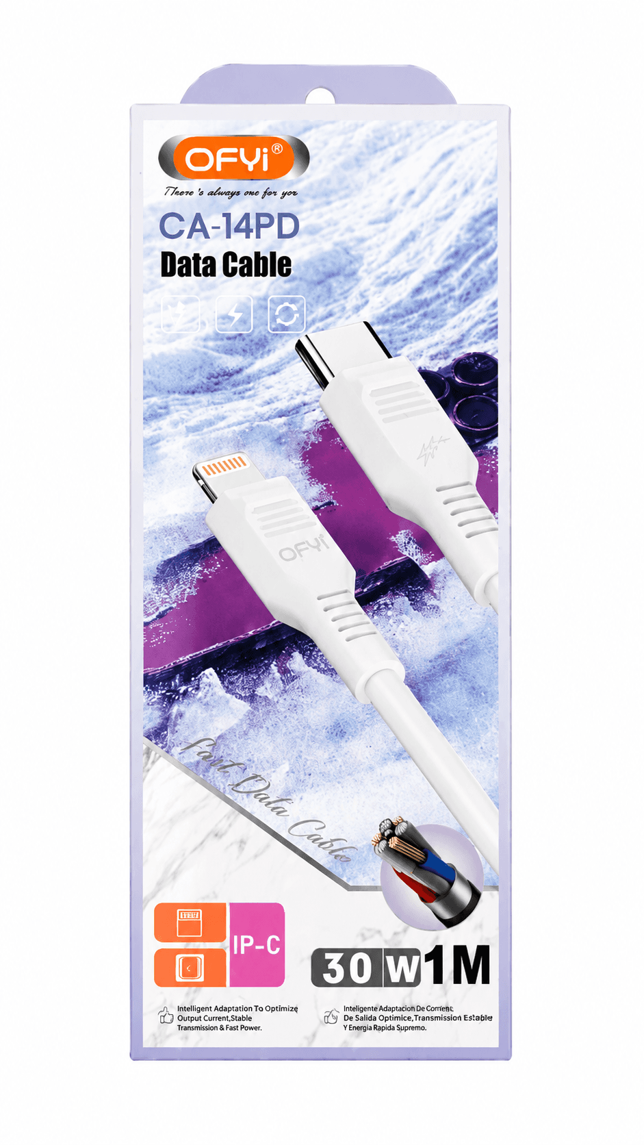 OFYI CA-14PD — USB-C to Lightning კაბელი