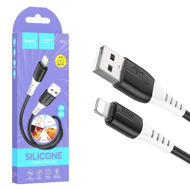 HOCO X82 USB Lightning სწრაფდამტენი კაბელი 1მ